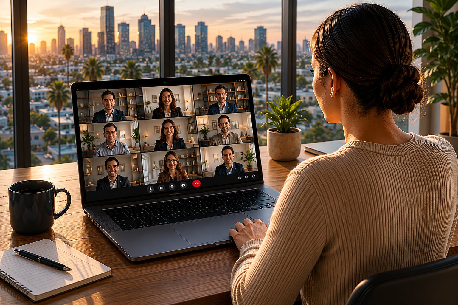 Virtual professional meeting on Zoom